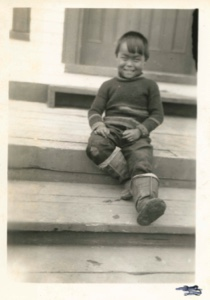 Image of Eskimo [Inuk] school boy